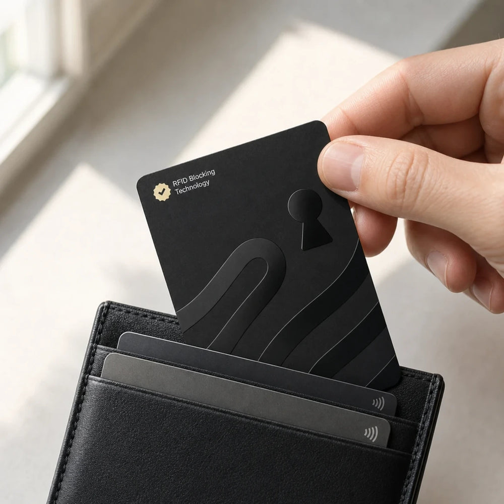 Top-down view showing Guardality and payment cards grouped in the same wallet section